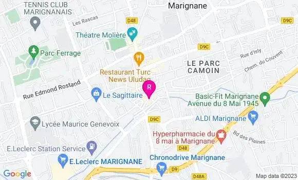 Localisation Restaurant  Café Jaurès