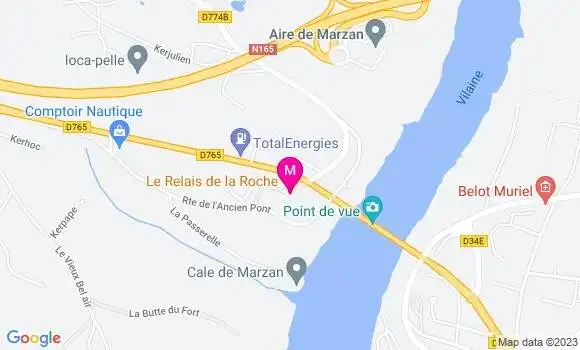Localisation Restaurant  Le Relais de la Roche