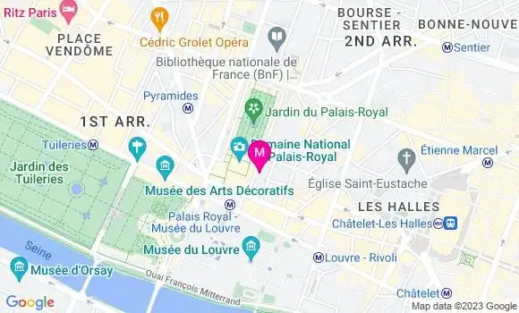 Localisation Bistrot Valois