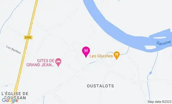 Localisation Restaurant  Les Glycines