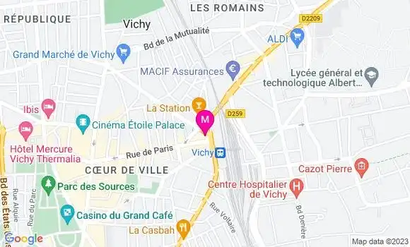 Localisation Restaurant  Le Comptoir