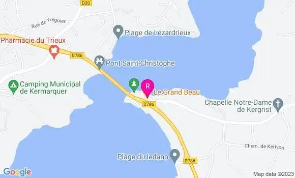 Localisation Crêperie Le Grand Beau