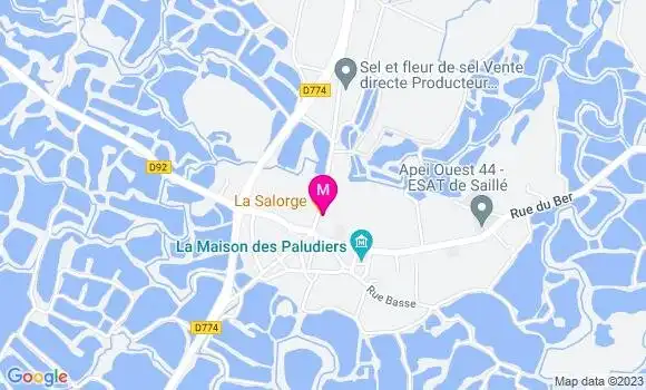 Localisation Crêperie La Salorge