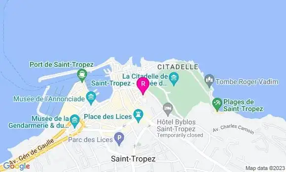 Localisation Restaurant  Villa Azur