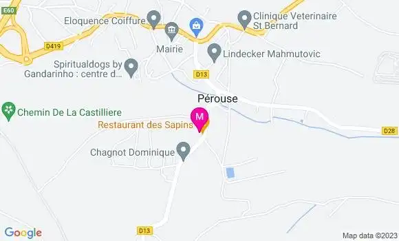 Localisation Restaurant des Sapins