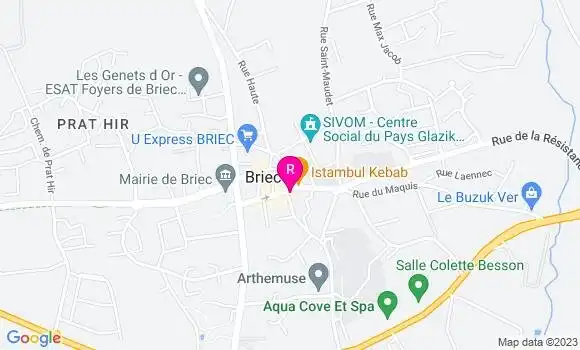 Localisation Crêperie Les Fleurs d
