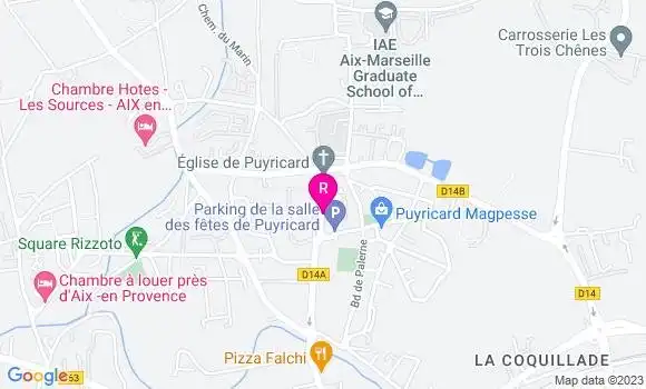 Localisation Pizzeria La Quincaille