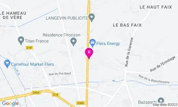 Localisation Restaurant  La Rainette