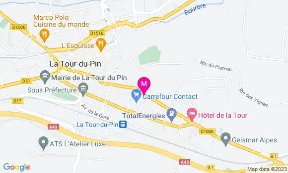 Localisation Restaurant  Le Derby