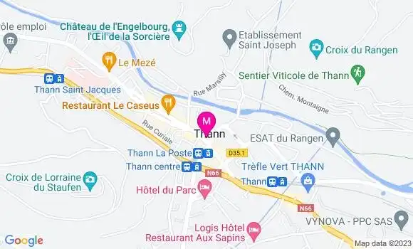 Localisation Restaurant  Au Petit Rangen