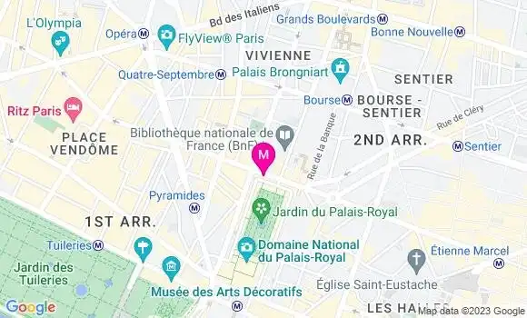 Localisation Restaurant  Le Comptoir des Petits Champs