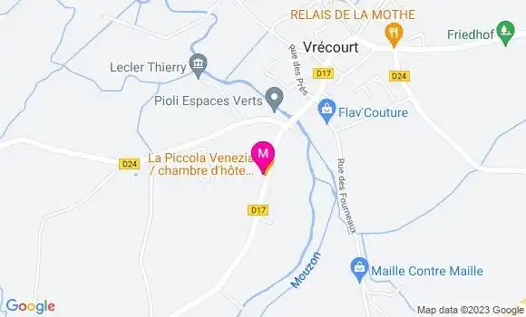 Localisation Restaurant  La Piccola Venezia