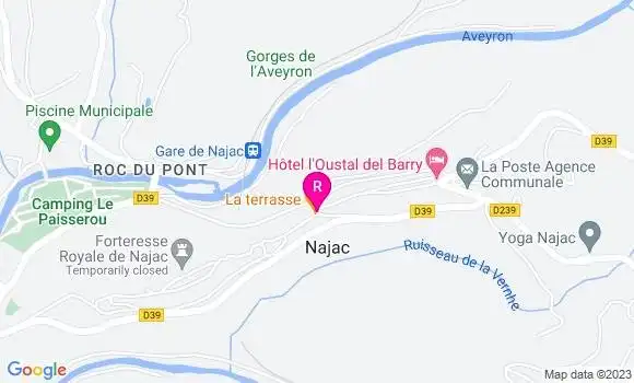 Localisation Restaurant  La Terrasse