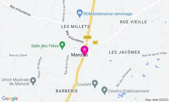Localisation Restaurant  Café des Sports