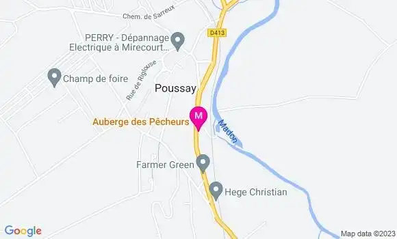 Localisation Auberge des Pêcheurs