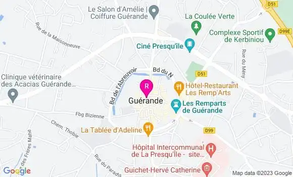 Localisation Brasserie du Centre