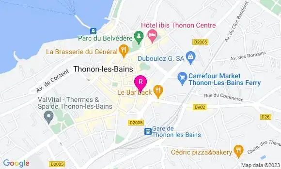 Localisation Restaurant  Bar des Courriers