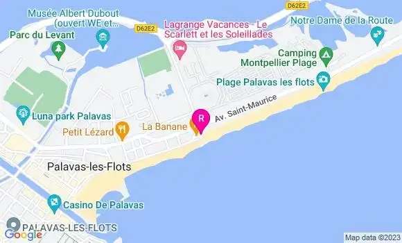 Localisation Restaurant  La Banane