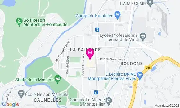 Localisation Restaurant Bar Le Barcelone
