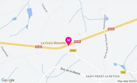 Localisation Restaurant  Relais de la Croix Blanche