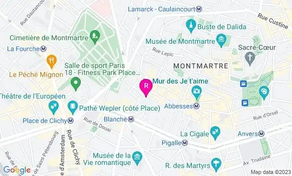 Localisation Restaurant  La Midinette