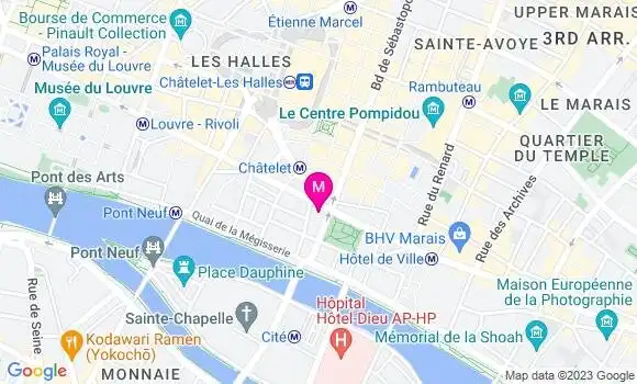 Localisation Restaurant Bar Le Café du Châtelet