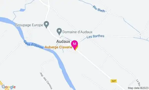 Localisation Auberge Claverie