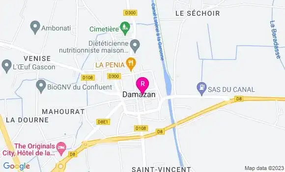 Localisation Restaurant  Les Arcades