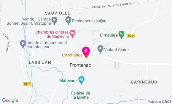 Localisation Restaurant  L