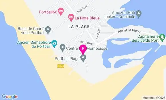 Localisation Bar Restaurant de la Plage