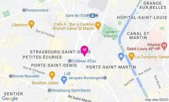 Localisation Restaurant  Le Petit Saint Martin