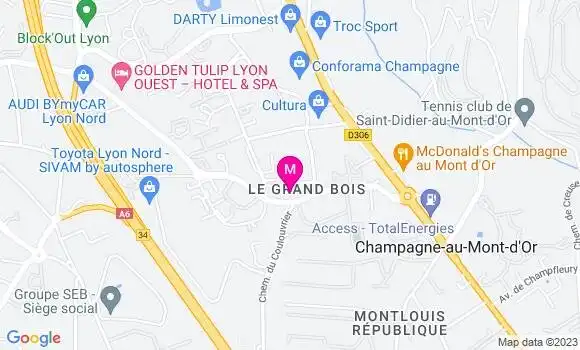 Localisation Restaurant  Le Rictoria