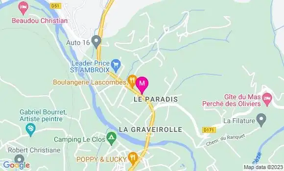 Localisation Restaurant  Chez Dav