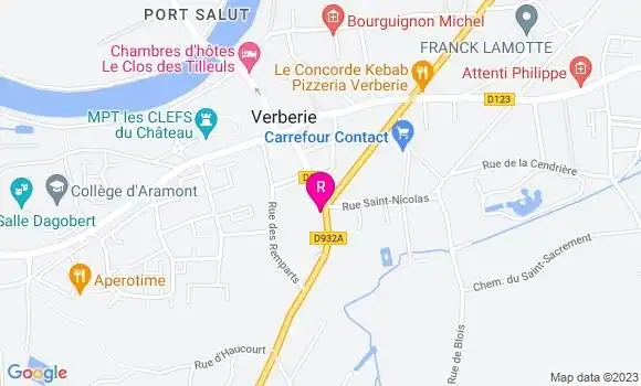 Localisation Restaurant Bar Café de Paris