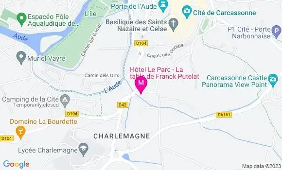 Localisation Restaurant Hôtel La Table de Franck Putelat