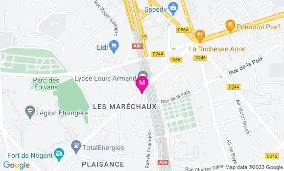 Localisation Restaurant  Le Plaisance