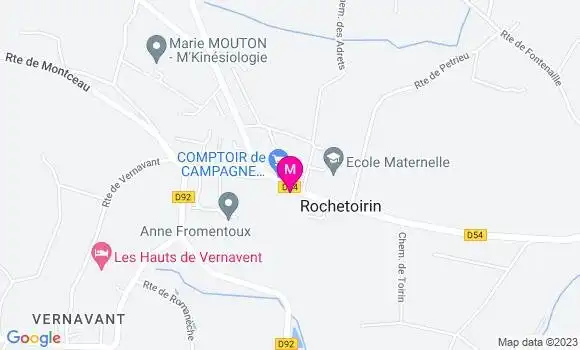 Localisation Restaurant  Le Rochetoirin