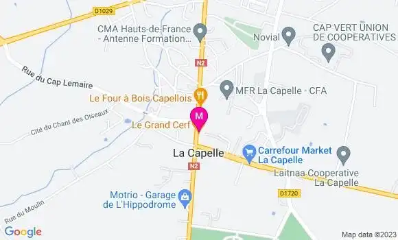 Localisation Restaurant  Le Grand Cerf