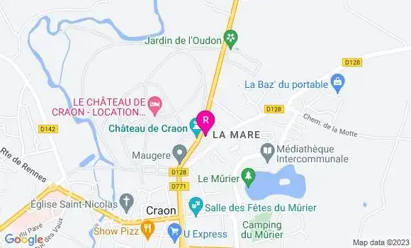 Localisation Crêperie du Château