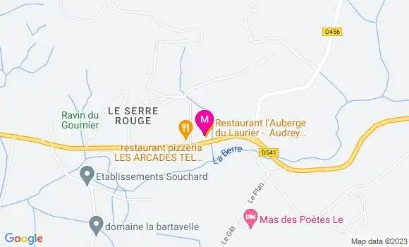 Localisation LAuberge du Laurier
