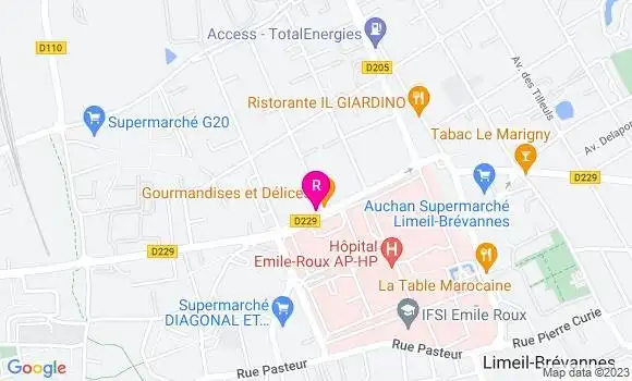 Localisation Restaurant  L