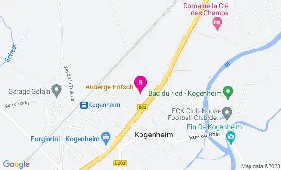 Localisation Auberge Fritsch