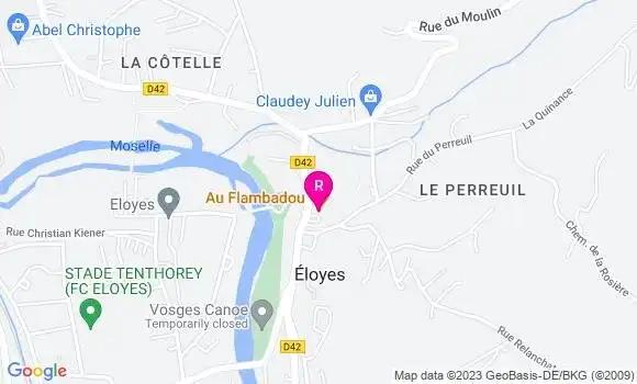Localisation Restaurant  Au Flambadou