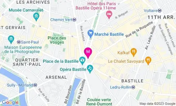 Localisation Bistrot Bistro Régent