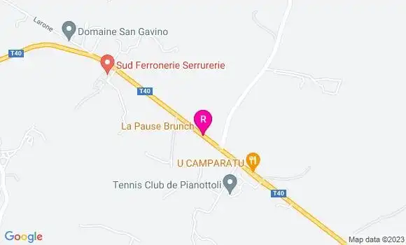 Localisation Pizzeria U Camparatu
