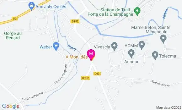 Localisation Restaurant  A Mon Idée