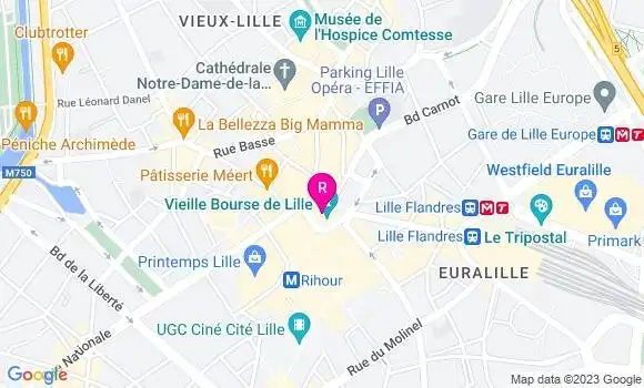 Localisation La Crêperie de la Vieille Bourse
