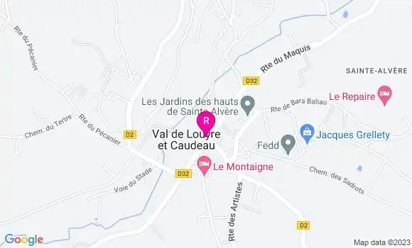 Localisation Pizzeria La Lanterne