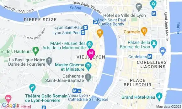 Localisation Restaurant  Au Comptoir les Gones