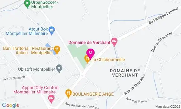 Localisation Restaurant  Le Bistro du Golf de Castelnau le Lez